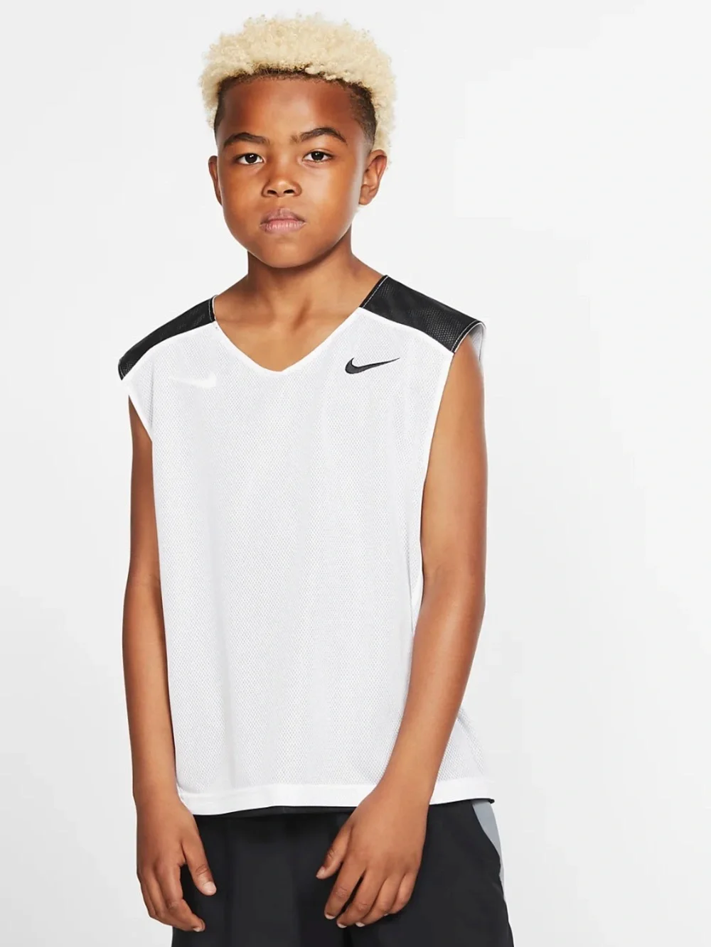 NWT Nike Reversible Black/ White Mesh Dri-FIT Sleeveless Training Tank